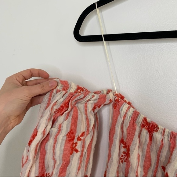 Misa Los Angeles coral floral acel off the shoulder mini dress - Picture 7 of 9